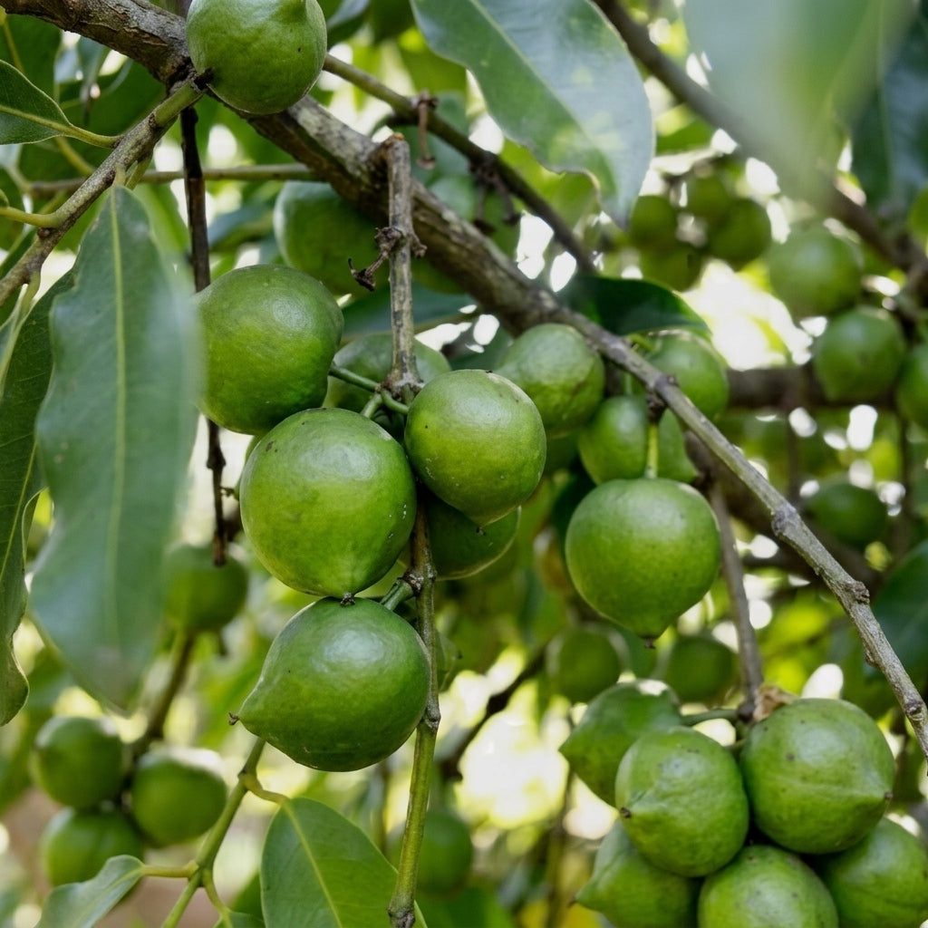 Green Sapote seedling live fruit plant in nursery pot with healthy green foliage | Exotic tropical fruit plant | Keraleaf