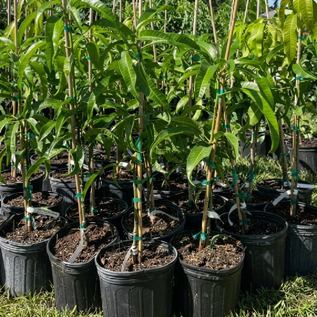 Soursop (Mullan Chakka / Mullatha) seedling live fruit plant in nursery pot with healthy green foliage | Exotic tropical fruit plant | Keraleaf