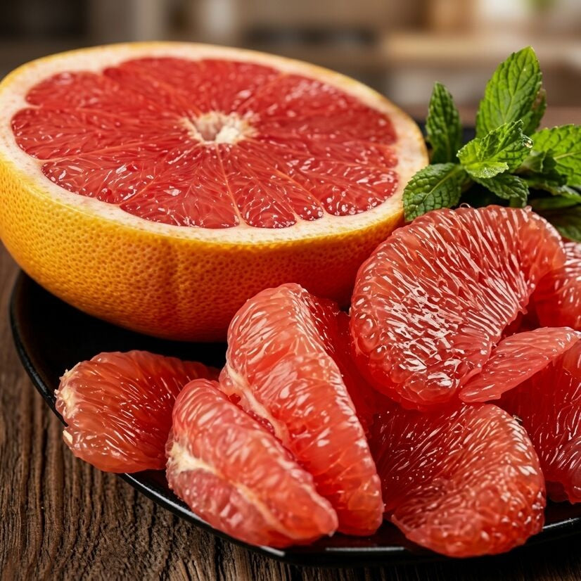 Red Pomelo layered live fruit plant in nursery pot with healthy green foliage | Premium citrus fruit plant | Keraleaf