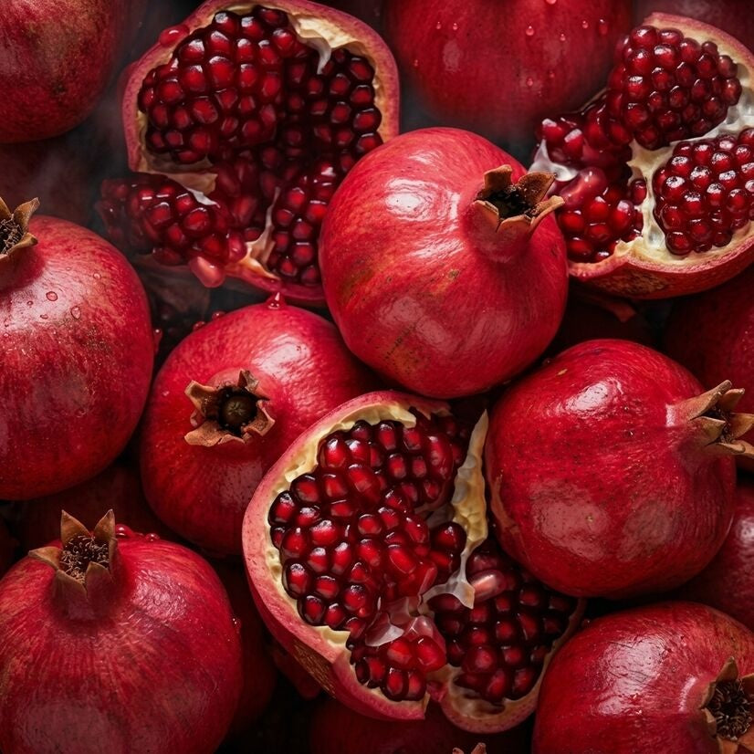 Pomegranate (Anar) layered live fruit plant in nursery pot with healthy green foliage | Premium fruit plant | Keraleaf