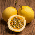 Yellow Passion Fruit layered live plant in nursery pot with healthy green vine | Tropical fruit plant | Keraleaf