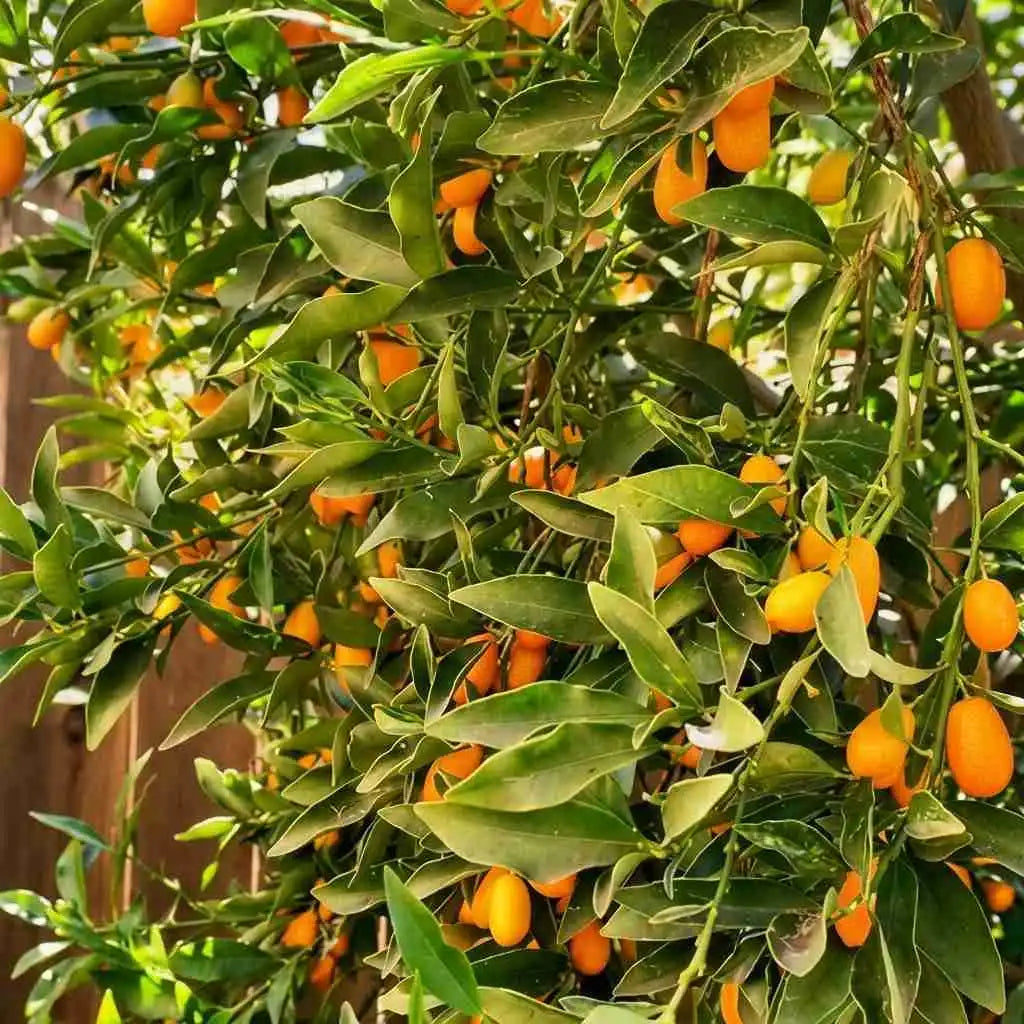 Israel Sweet Kumquat layered live fruit plant in nursery pot with healthy green foliage | Premium citrus fruit plant | Keraleaf