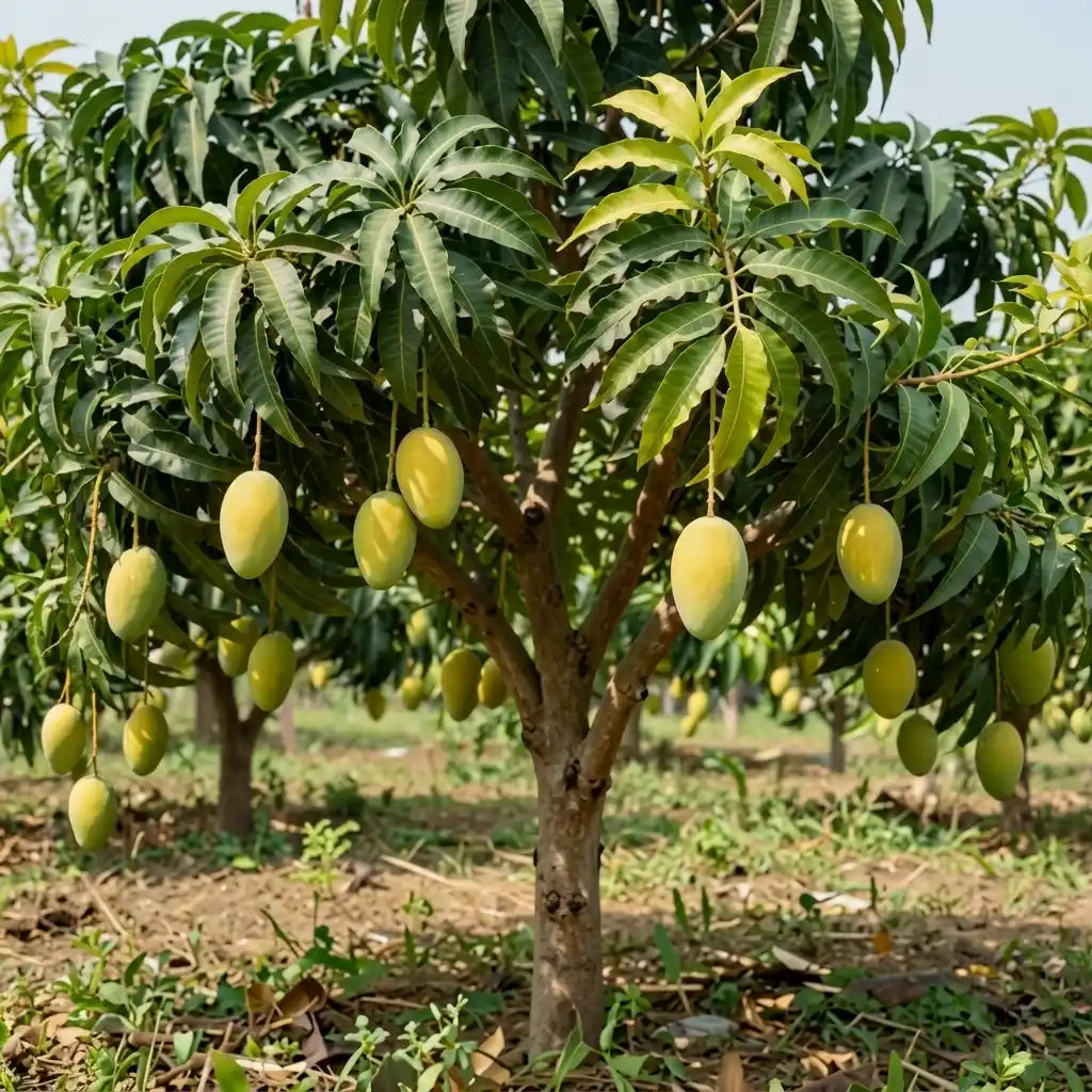 Thailand Giant Dream Mango grafted live fruit plant in nursery pot with healthy green foliage | Premium exotic mango plant | Keraleaf