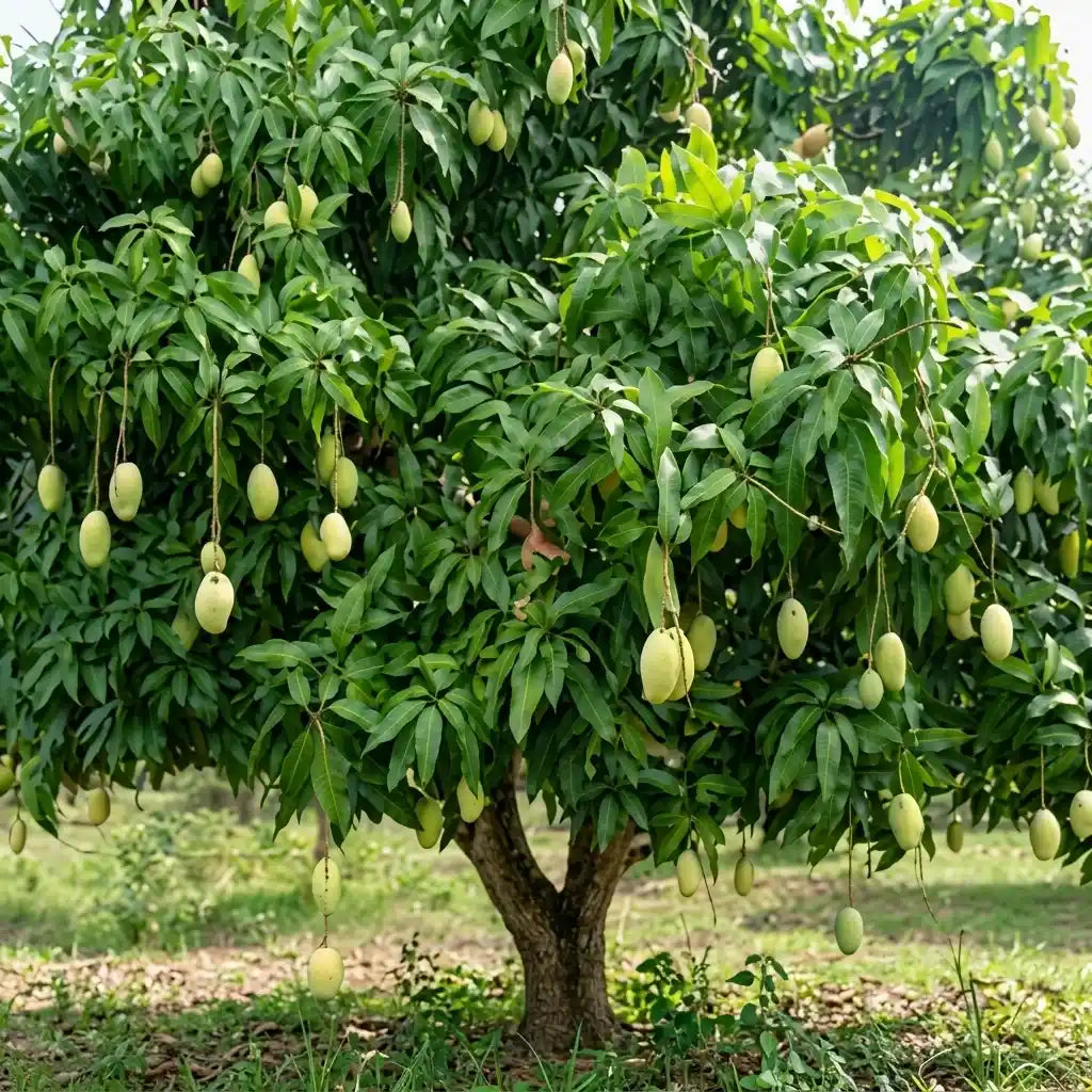 Kosseri Mango grafted live fruit plant in nursery pot with healthy green foliage | Premium mango plant | Keraleaf