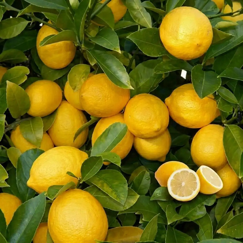 Thailand Big Lemon (Cherunaranga) layered live plant in nursery pot with healthy green foliage | Premium citrus fruit plant | Keraleaf