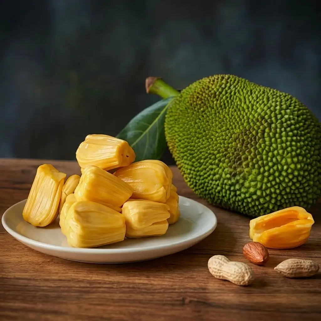 Vietnam Early Gold Jackfruit (365 Days Jack) budded live fruit plant in nursery pot with healthy green foliage | Premium jackfruit plant | Keraleaf