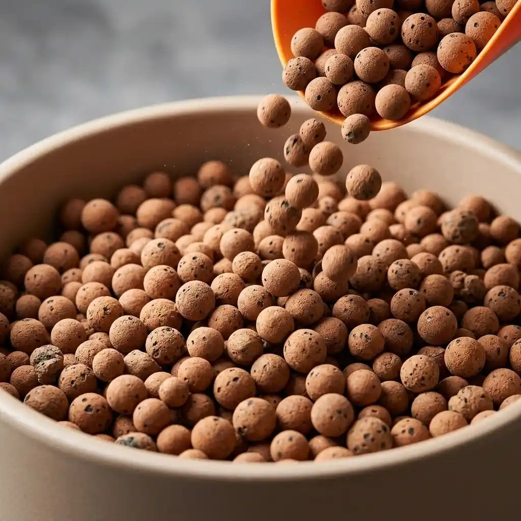 Hydrotons / Clay Balls for plants to prevent root decay | Premium growing medium for indoor plants and hydroponic gardening | Keraleaf