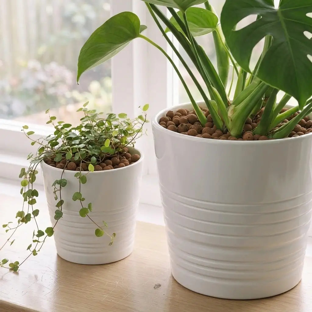 Hydrotons / Clay Balls for plants to prevent root decay | Premium growing medium for indoor plants and hydroponic gardening | Keraleaf