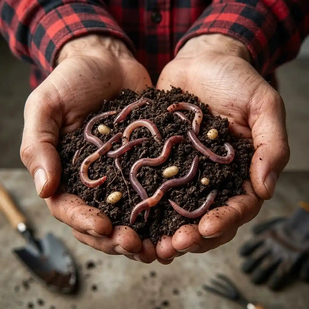 Vermicompost (Desi) organic fertilizer for healthy plant growth | Natural nutrient-rich compost for plants | Keraleaf