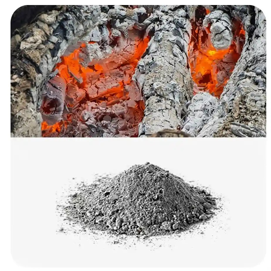 Wood Ash Manure (Desi) organic fertilizer for healthy plant growth | Natural nutrient-rich soil amendment | Keraleaf