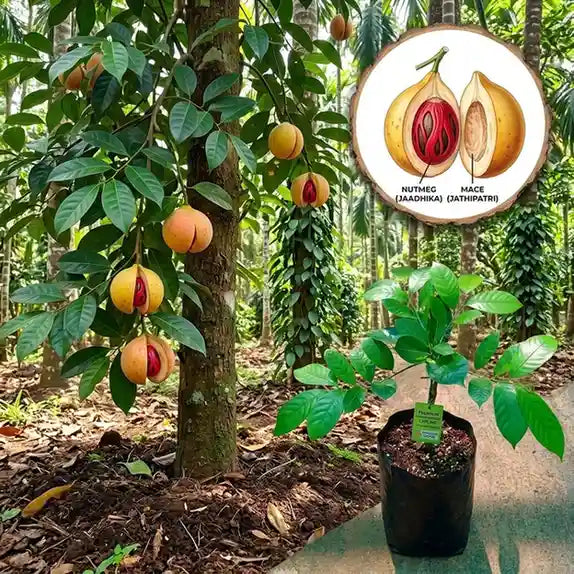 Nutmeg / Jaadhika (Kerala, Bud) Spice Plant | Hybrid Variety