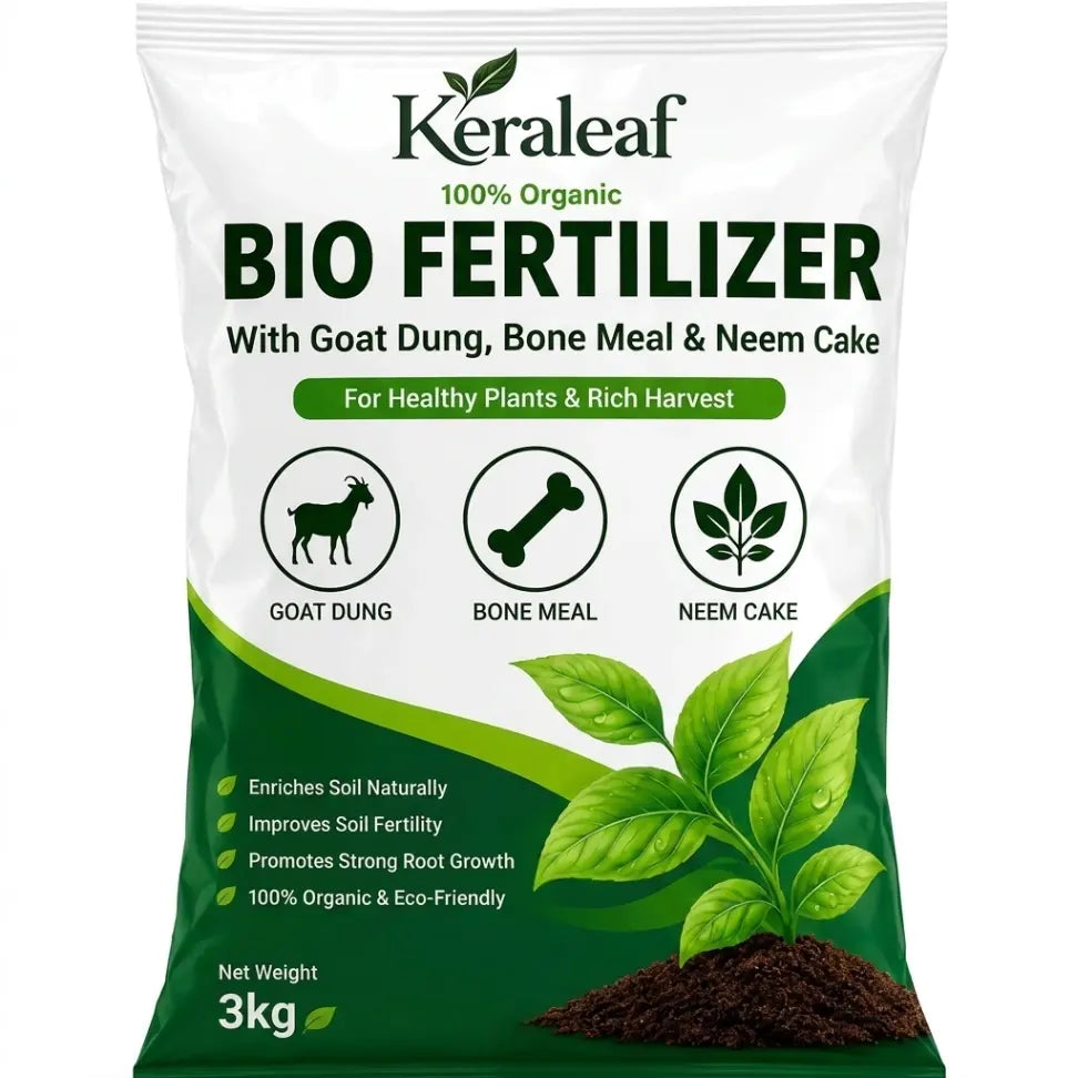Best organic fertilizer mix with cow dung, wood ash, bone meal, Pseudomonas, groundnut cake, and neem cake for healthy plant growth