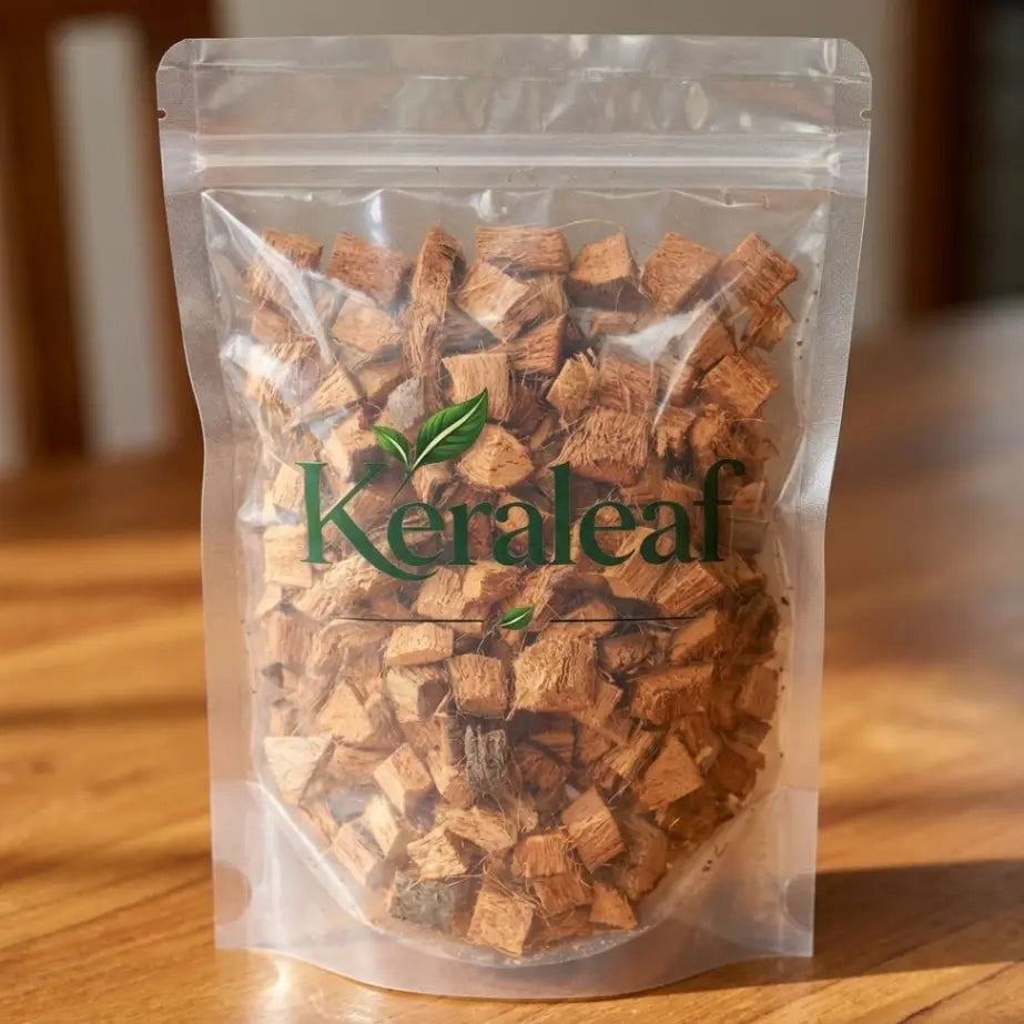 Natural coconut husk chips for orchids, soilless gardening, improved aeration, and moisture retention